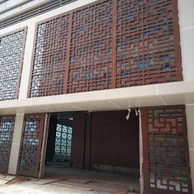 雕刻雕花铝单板门头美观装饰安装 - 佛山市南海区里水军辉建材经营部